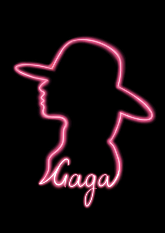 Lady Gaga Neon Print