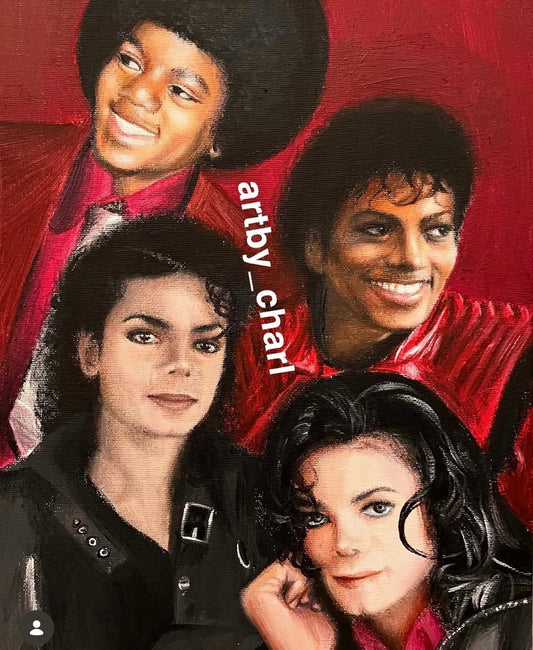 Michael Jackson Red Eras Art Print